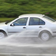 aquaplaning car