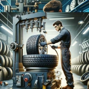 Changing car tyres