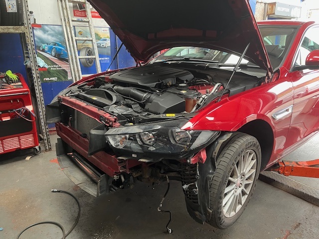 Jaguar in for Aircon Condenser