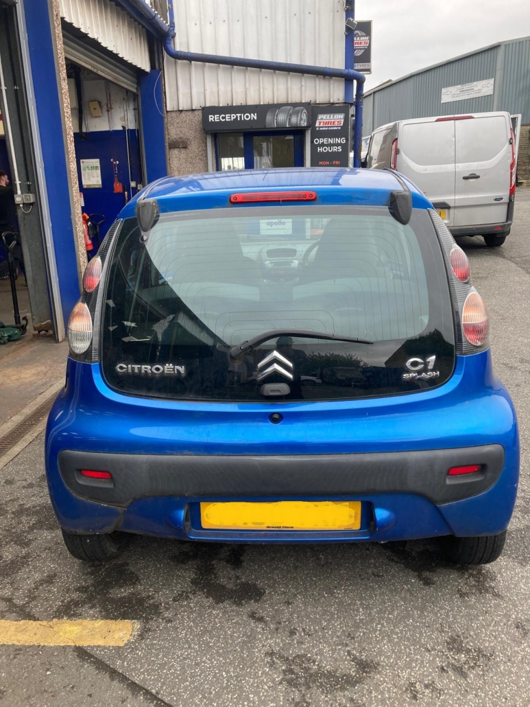 Citroen C1 for New Exhaust System Fitting