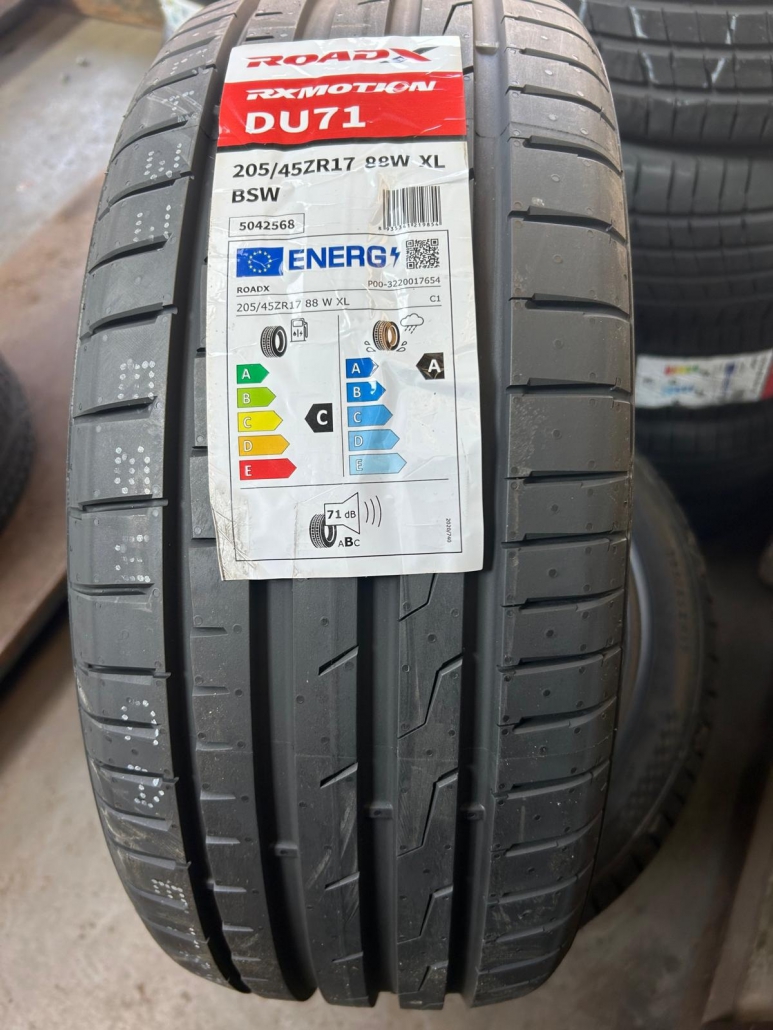 RoadX new tyre at pellon Tyres