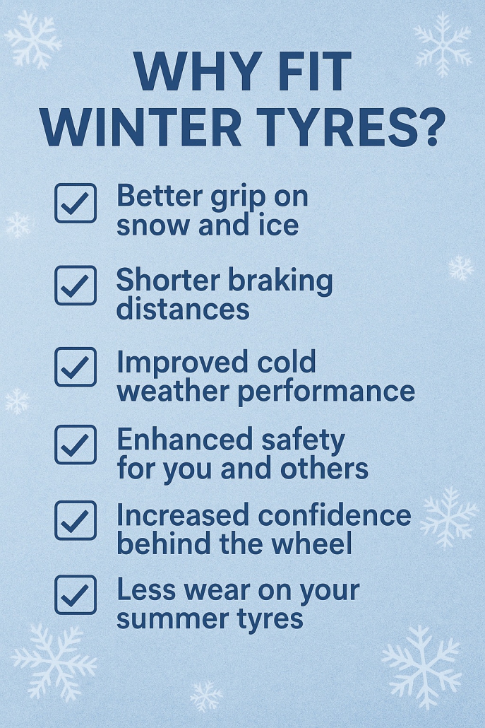 Winter tyres grip can help you in the cold