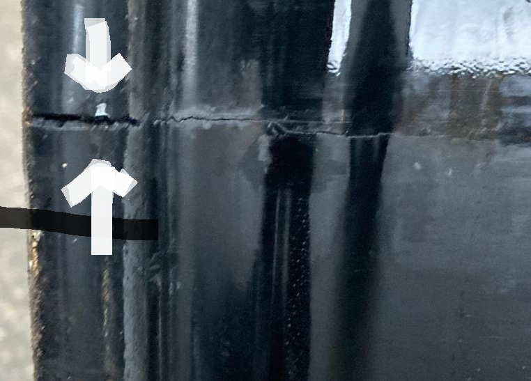 Jaguar with Pothole Damaged Wheel