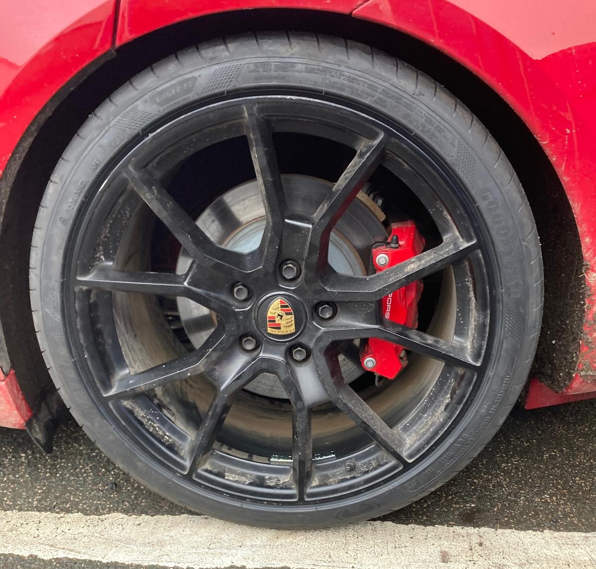 Porsche Taycan for Goodyear Tyres