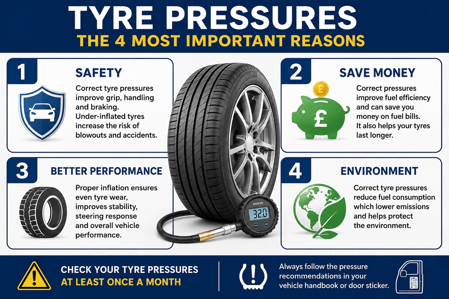 Importance of Tyre Pressures