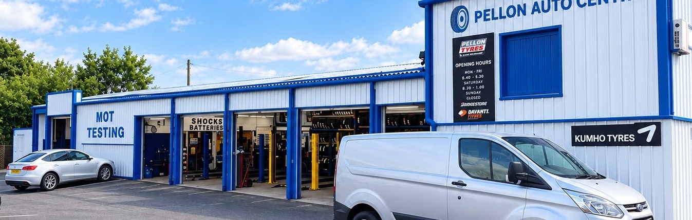 Pellon Tyre and Autocentre garage and MOT testing station in Halifax